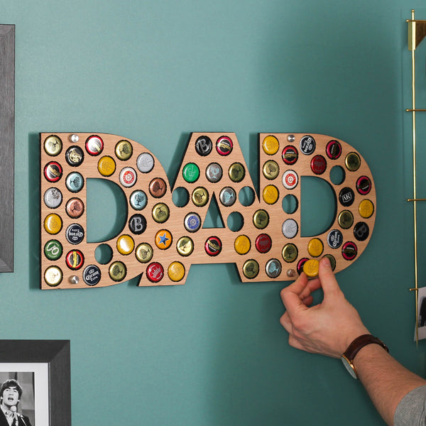 Personalised DAD Bottle Cap Holder For Dad