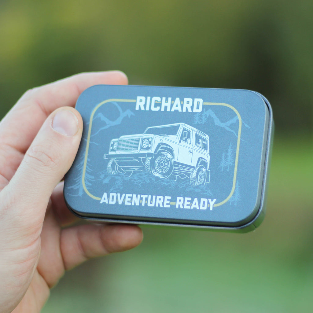 Personalised Off Road Truck Adventure Multi Tool Tin