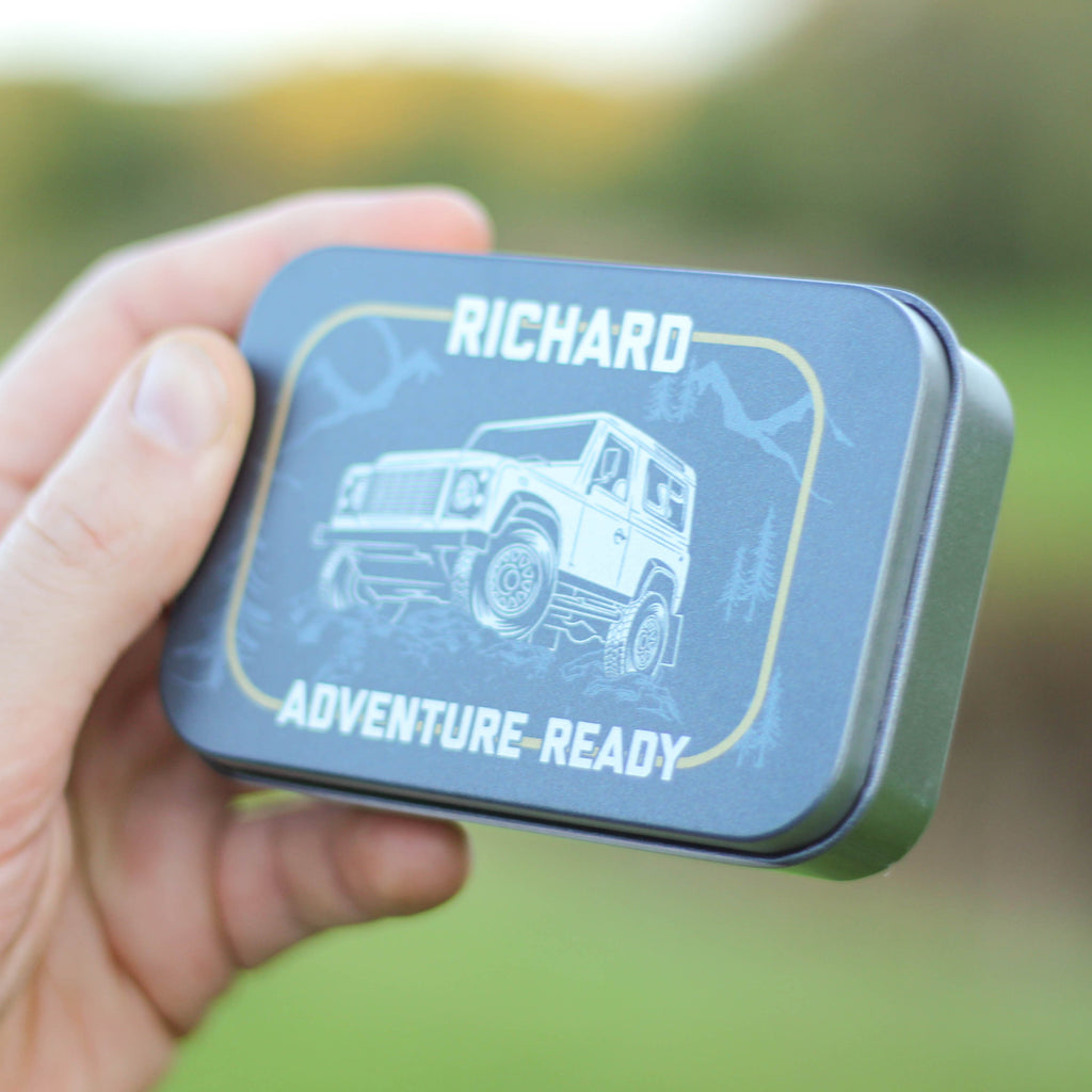 Personalised Off Road Truck Adventure Multi Tool Tin