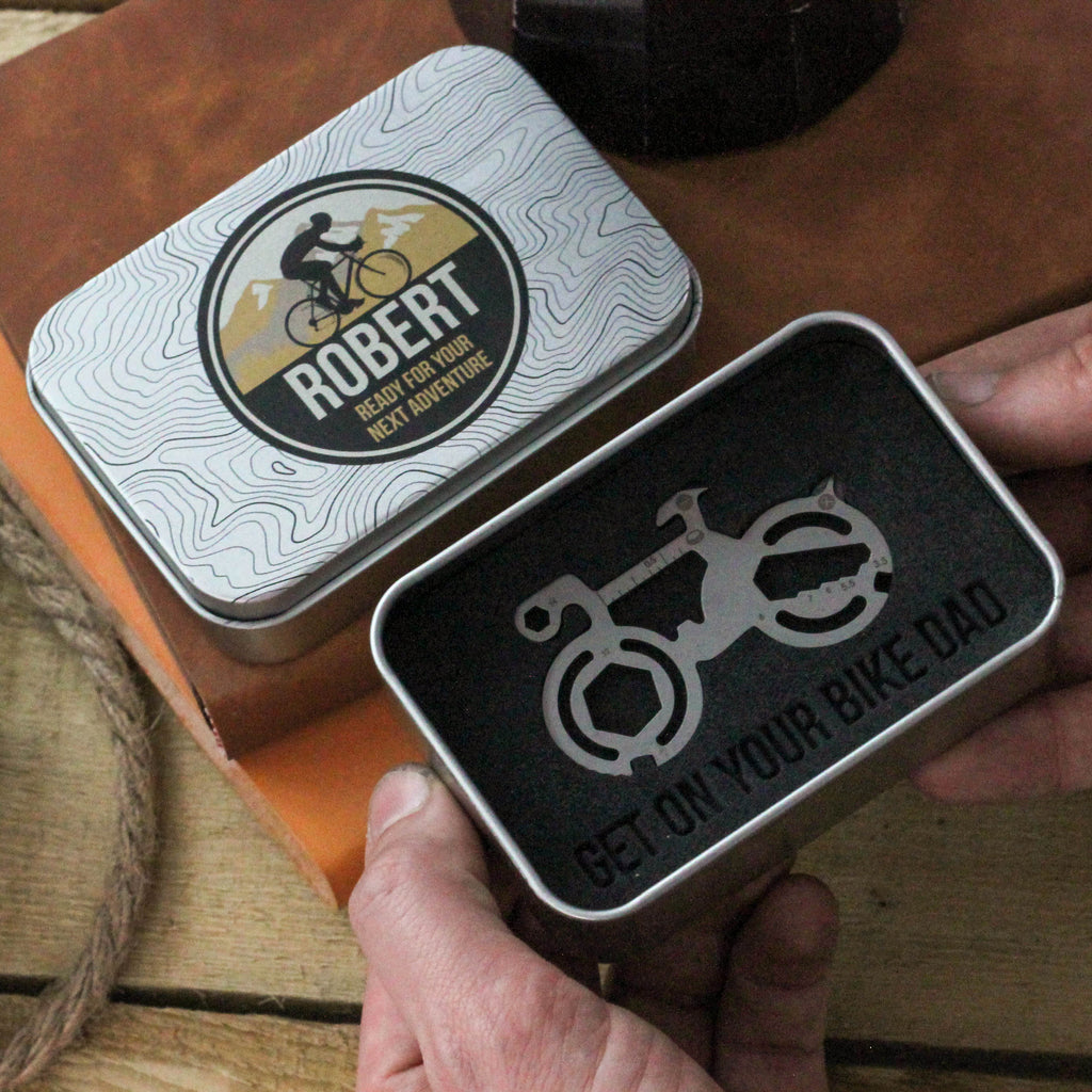 Personalised Road Bike Cycling Travel Tool Gift For Dad