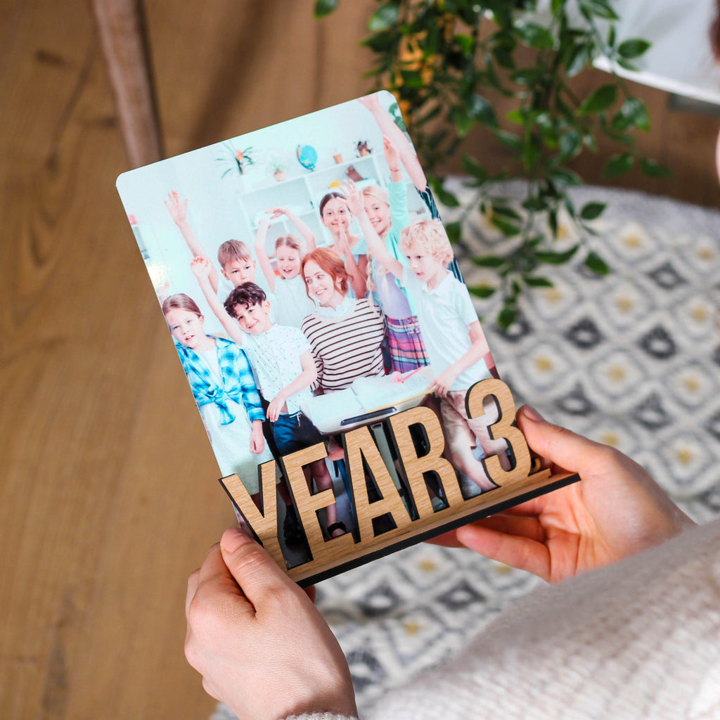 Personalised School Years Photo Holder Wooden Frame