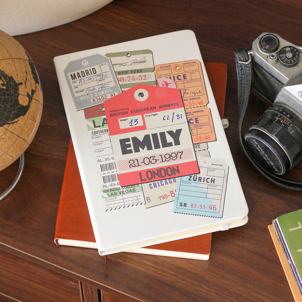 Personalised Travel Memories Gift Notebook