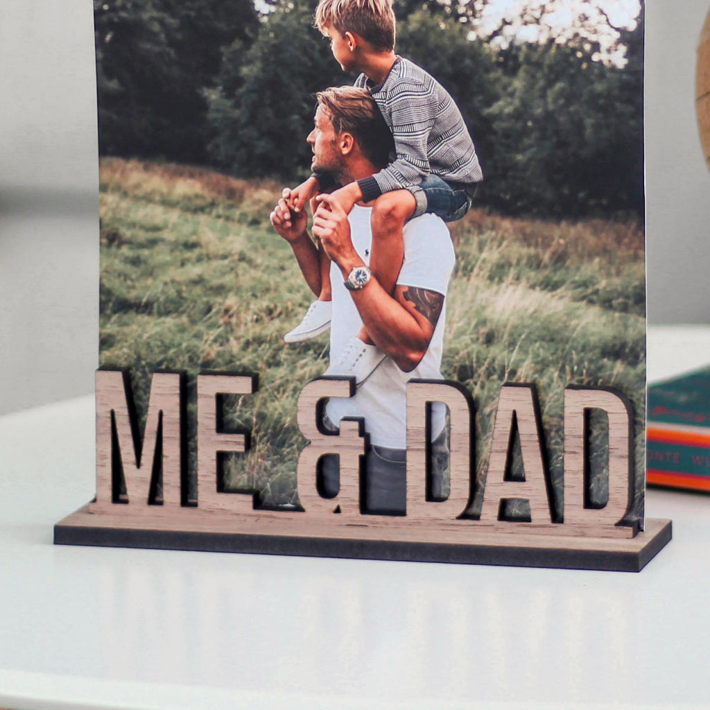 Personalised Wooden Free Standing Photo Frame