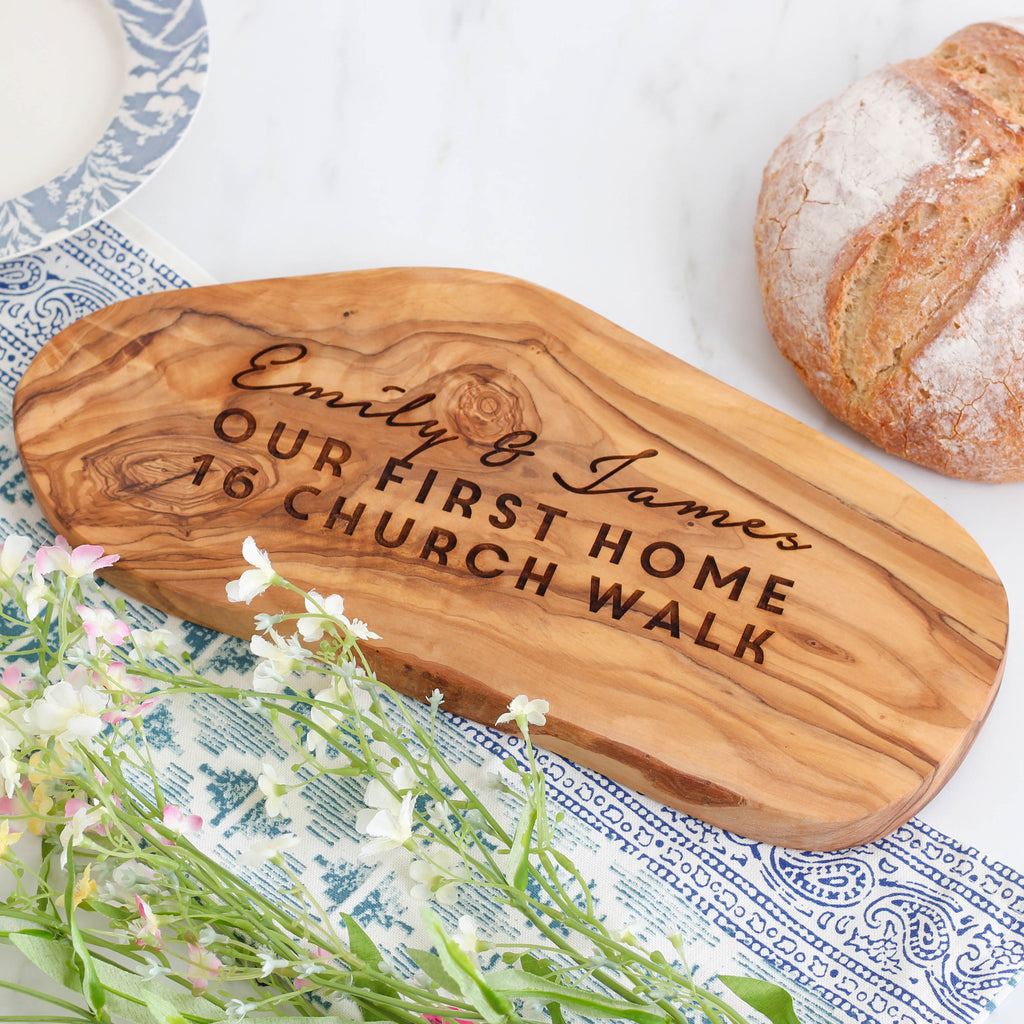 Personalised First House Warming Chopping Board