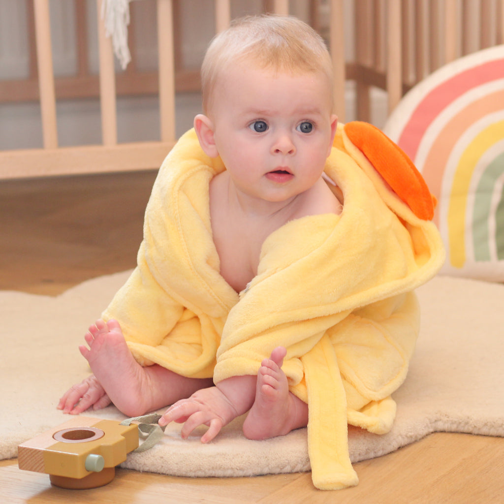 Personalised Baby Chick Dressing Gown Gift For Children