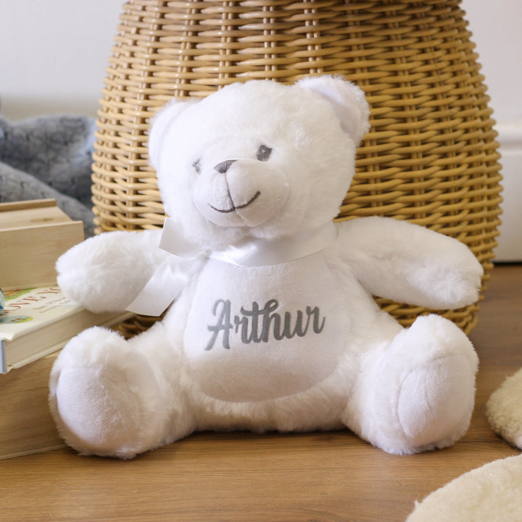 Personalised Soft Teddy Toy Gift For Baby Shower