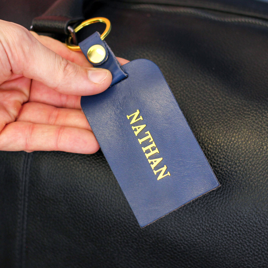 Personalised Leather Luggage Tag Gift For Travel