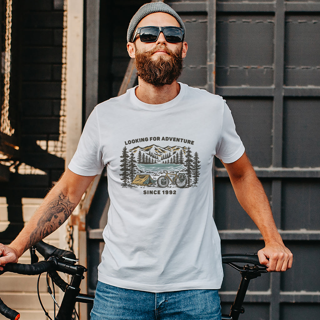 Personalised Adventure Bike T Shirt Gift For Him