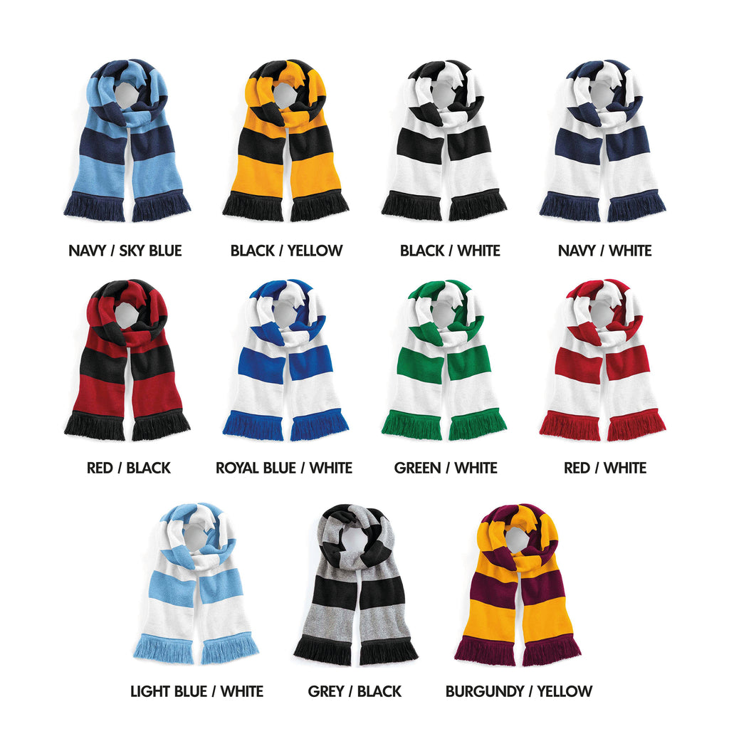 Personalised Football Scarf Gift For Him At Home