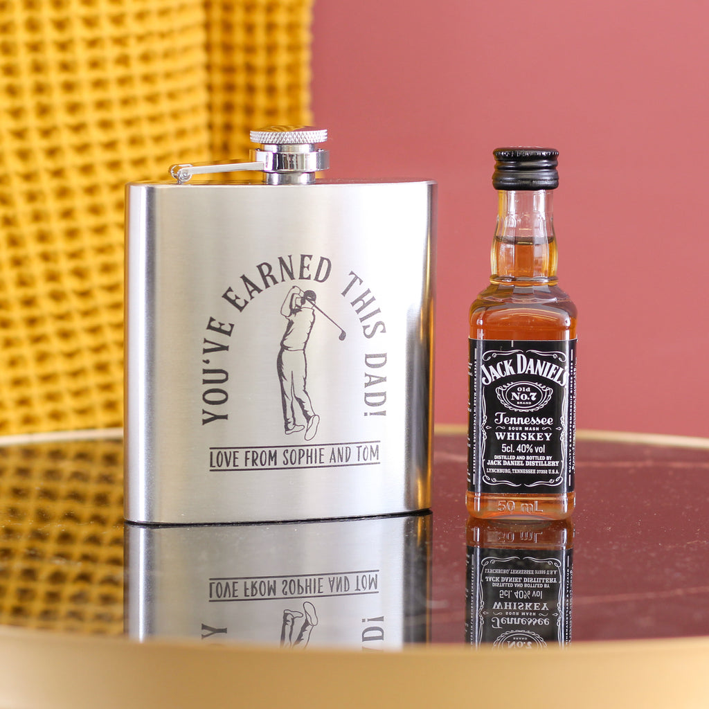 Personalised 19th Hole Whiskey Gift Tin For Him