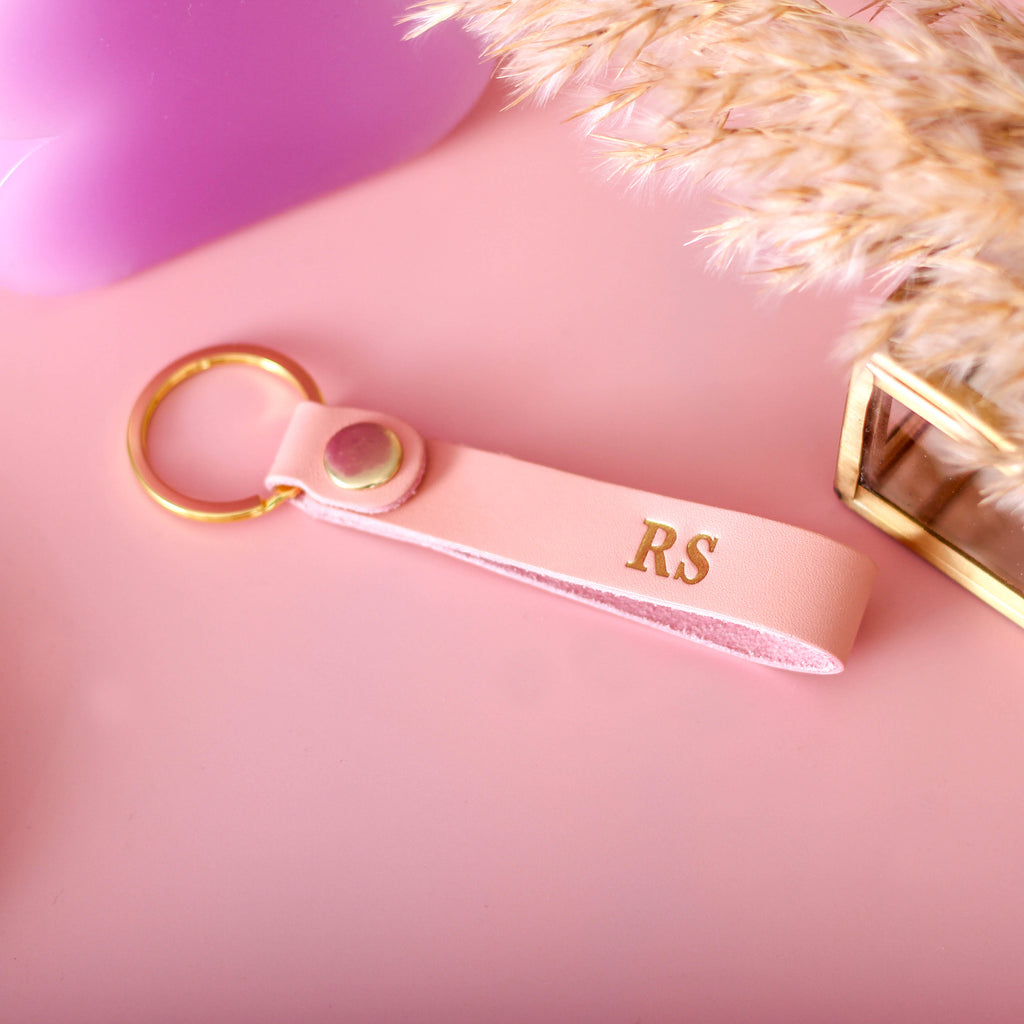 Personalised Pink Keyring For A First Home