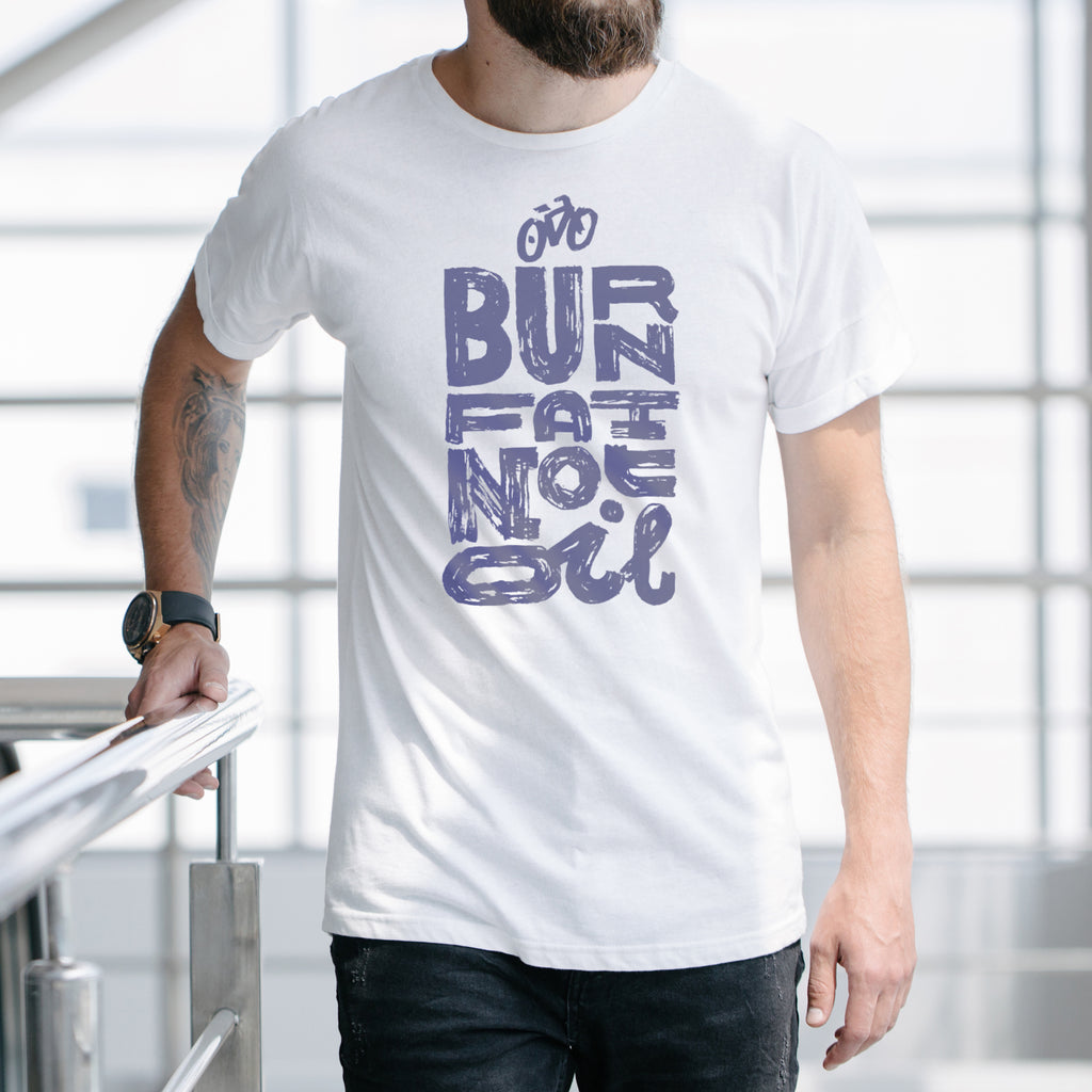Personalised Burn Fat Cycling T Shirt Gift For Men