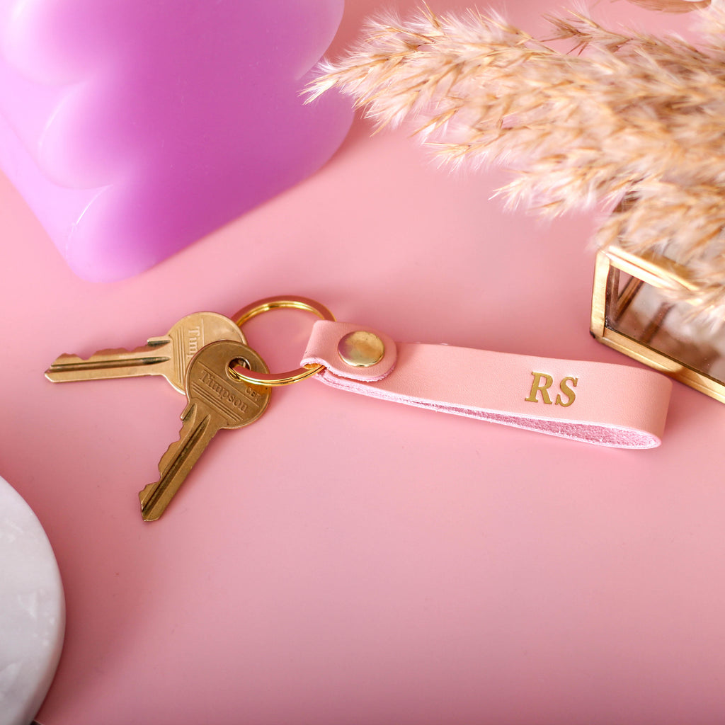 Personalised Pink Keyring For A First Home