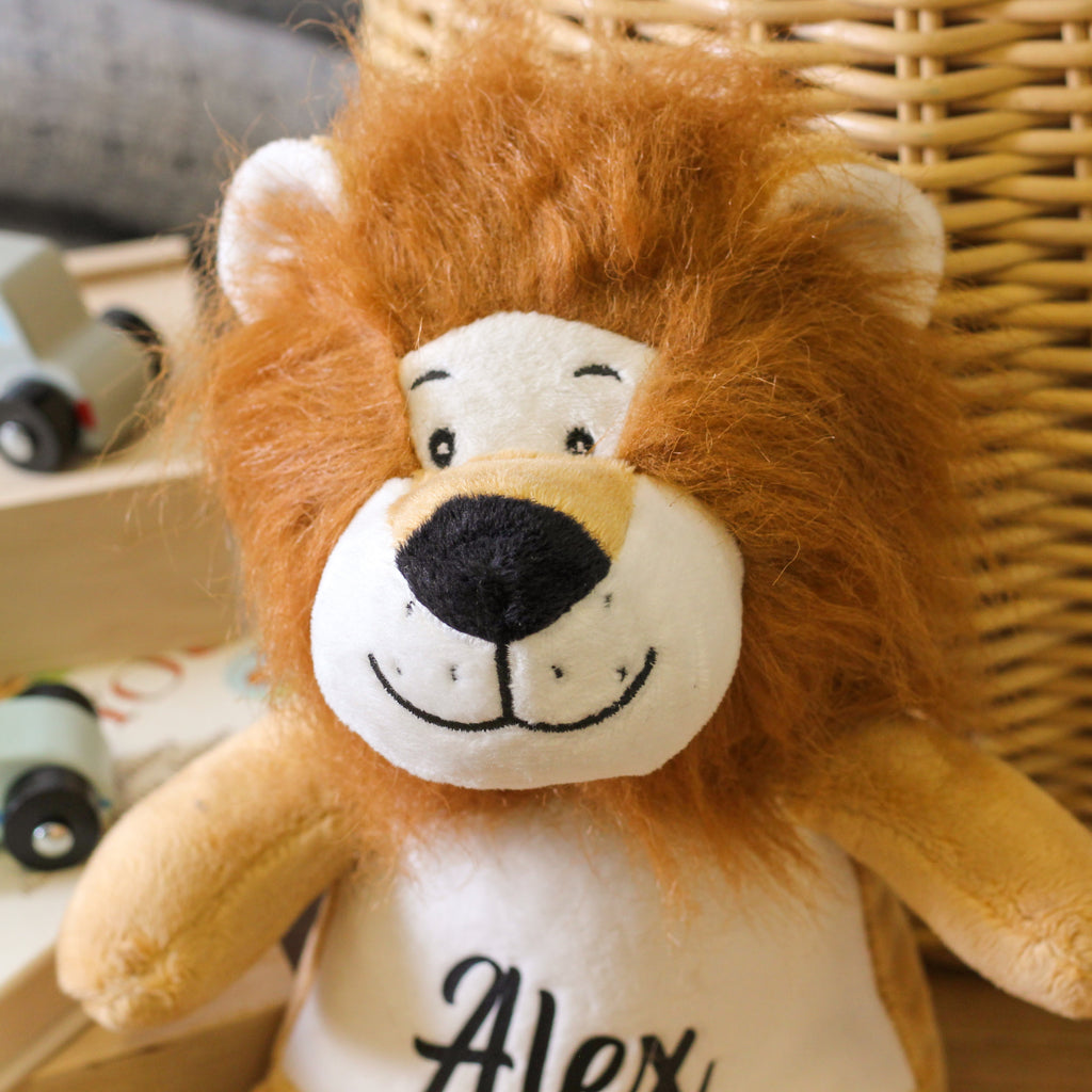 Personalised Lion Teddy Bear Cuddly Toy For Kids