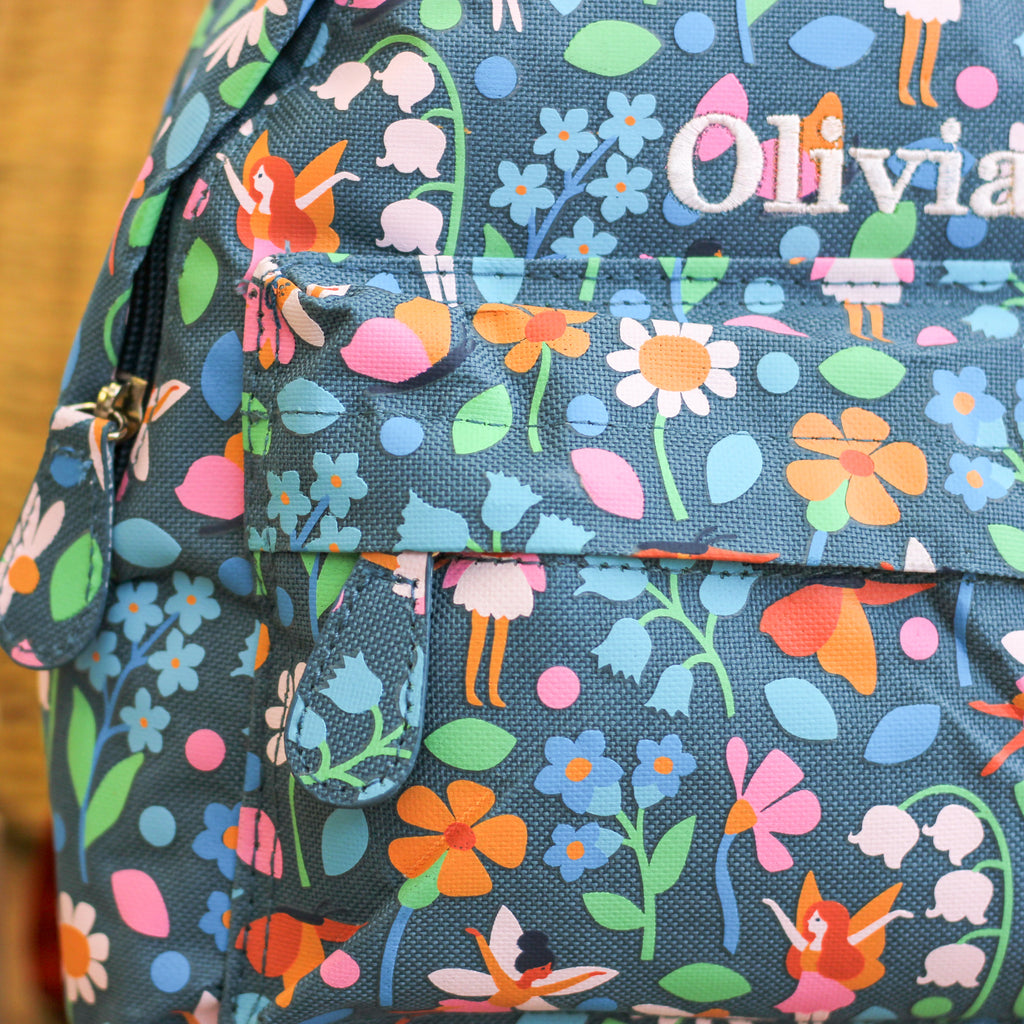 Personalised Fairies Children's School Travel Backpack