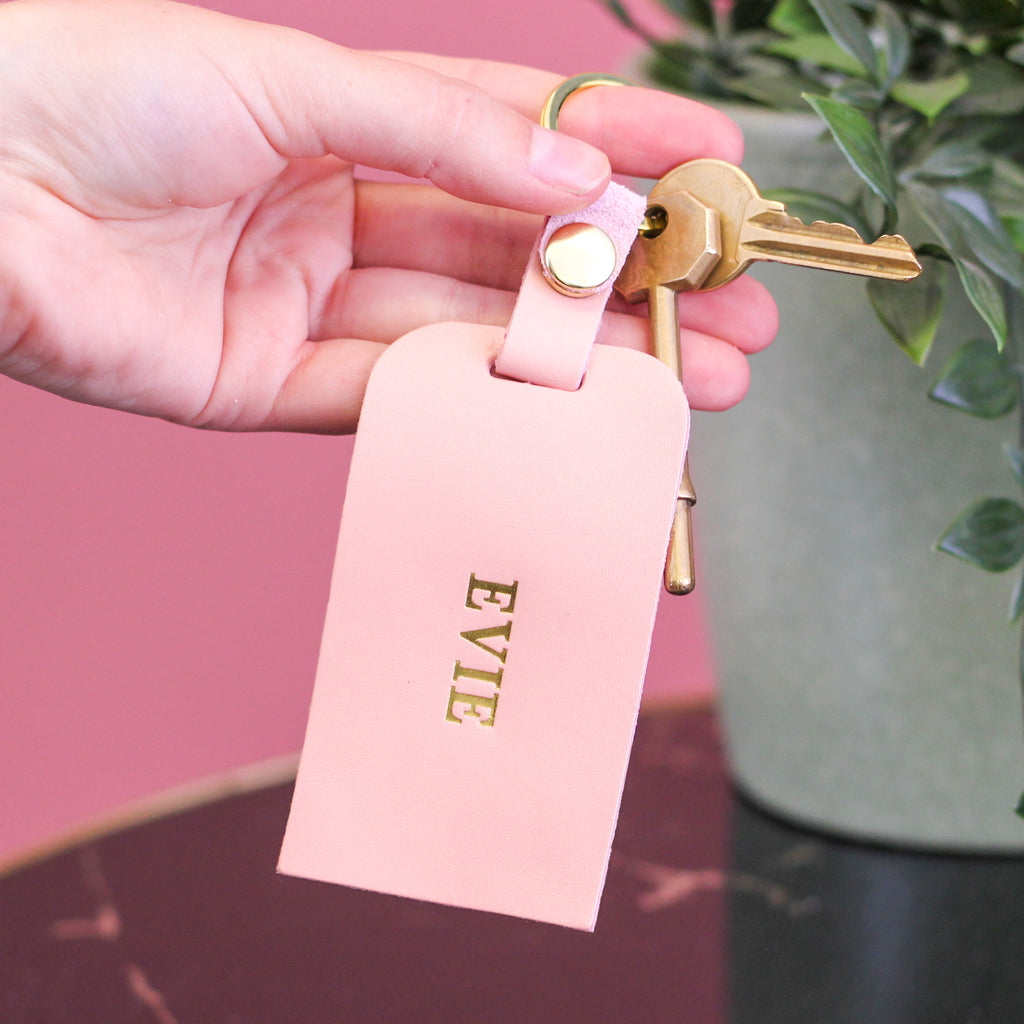 Personalised Leather Luggage Tag Gift For Travel