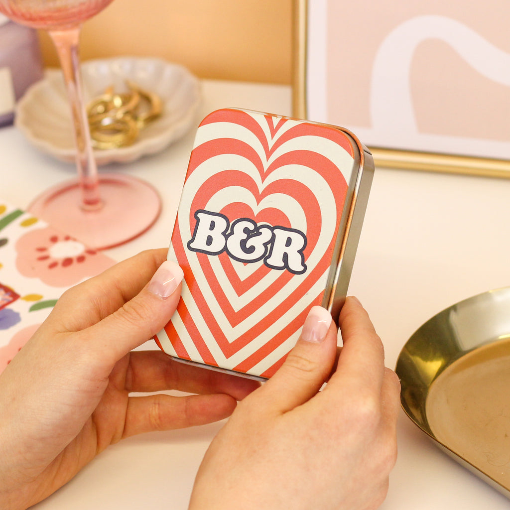 Personalised Heart Condom Funny Novelty Gift Tin