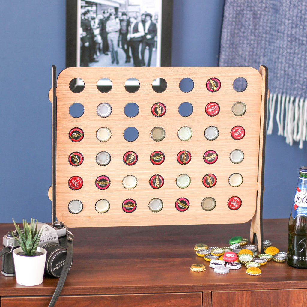 Beer Bottle Cap Collector Match Four In A Row Game