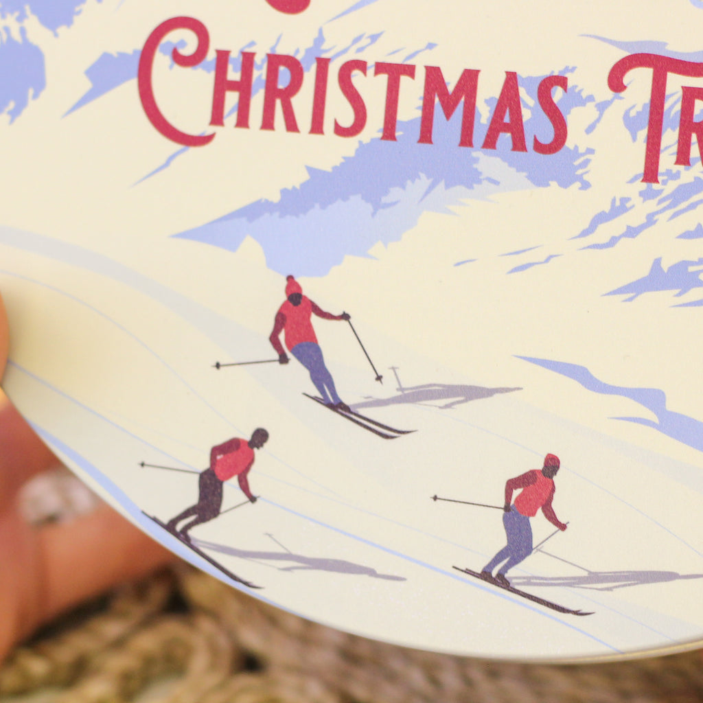 Personalised Skiing Cake Tin Gift For The Home Small And Large Bundle