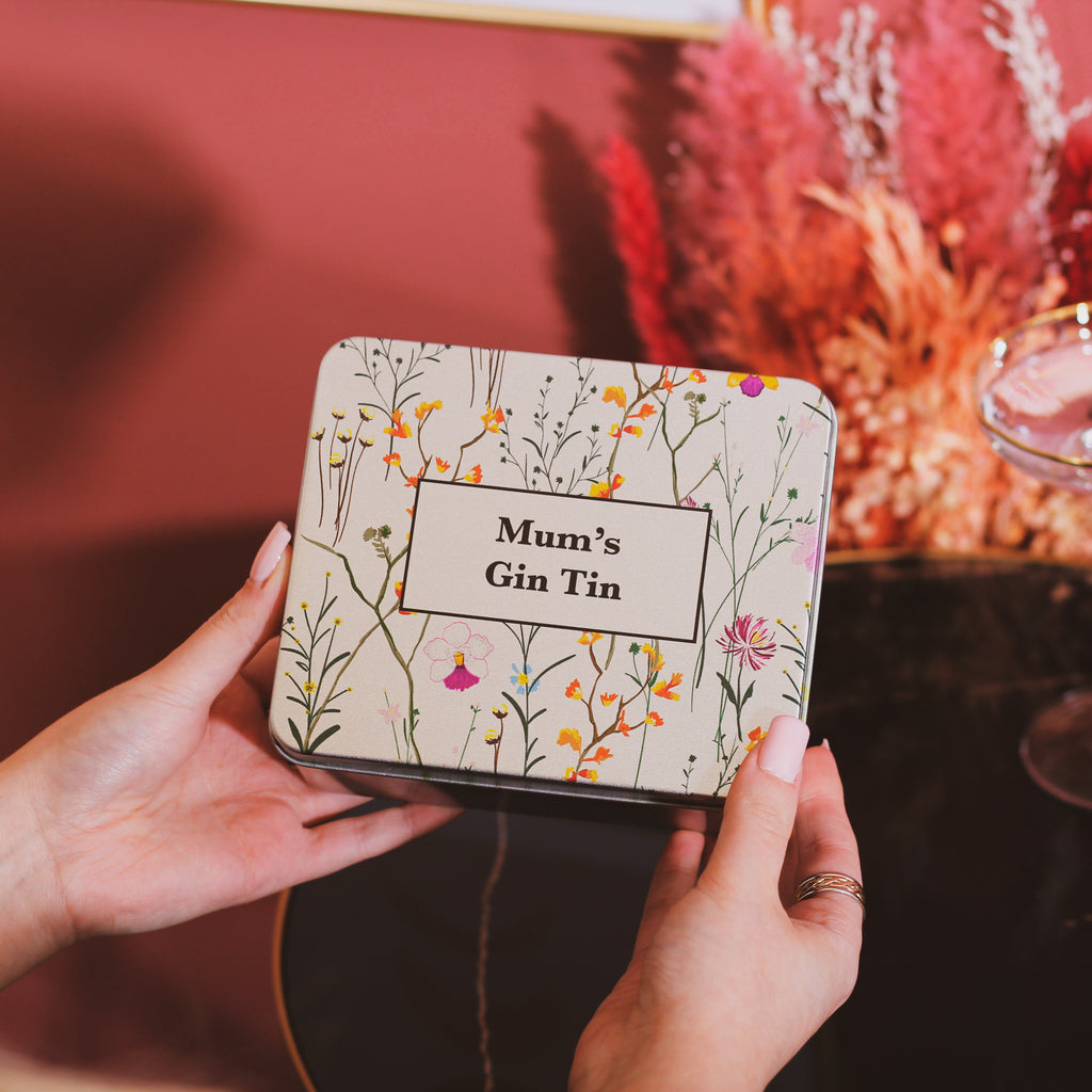 Personalised Floral Mother's Day Gin Tin Gift For Her