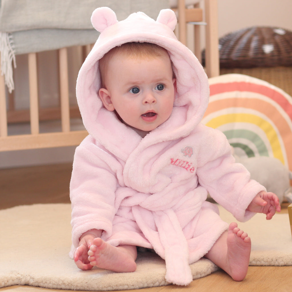 Personalised Baby Dressing Gown Gift For Little Girl