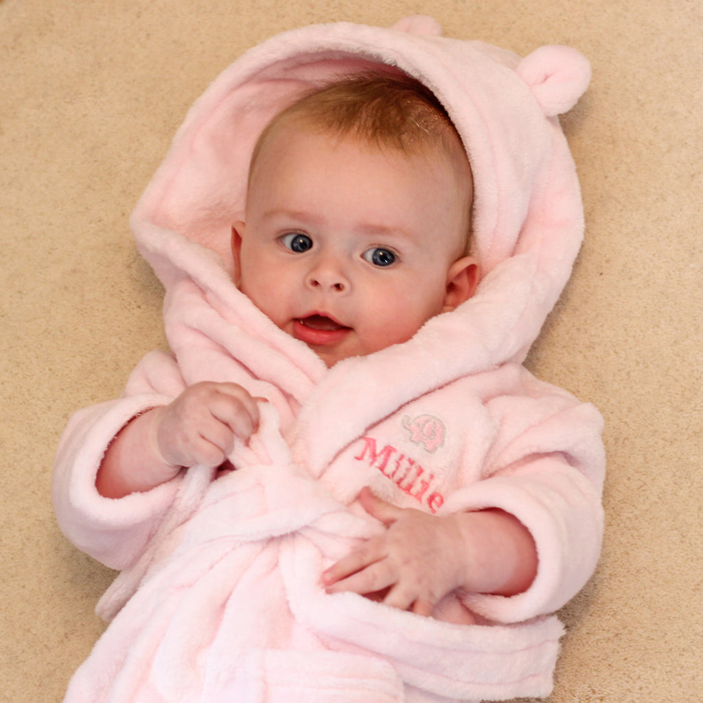 Personalised Baby Dressing Gown Gift For Little Girl