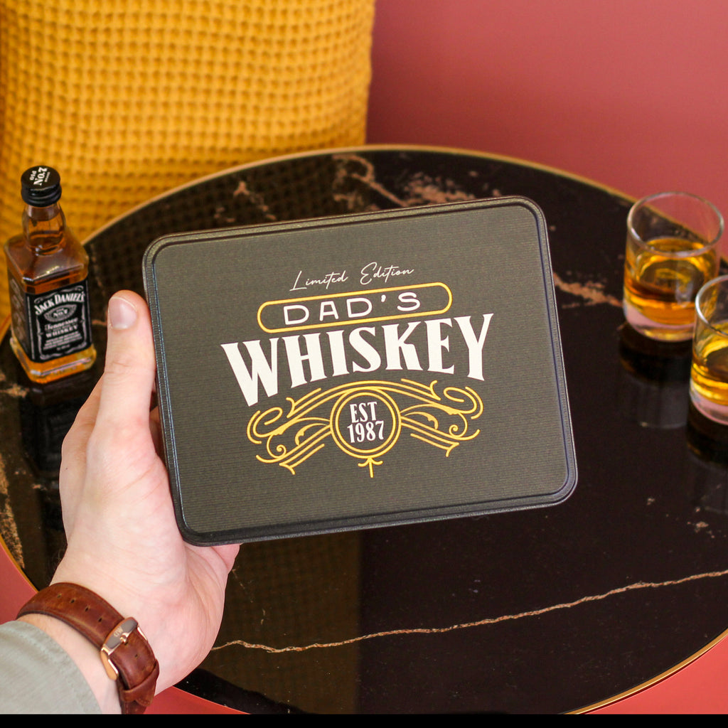 Personalised Whiskey Tin Gift Set