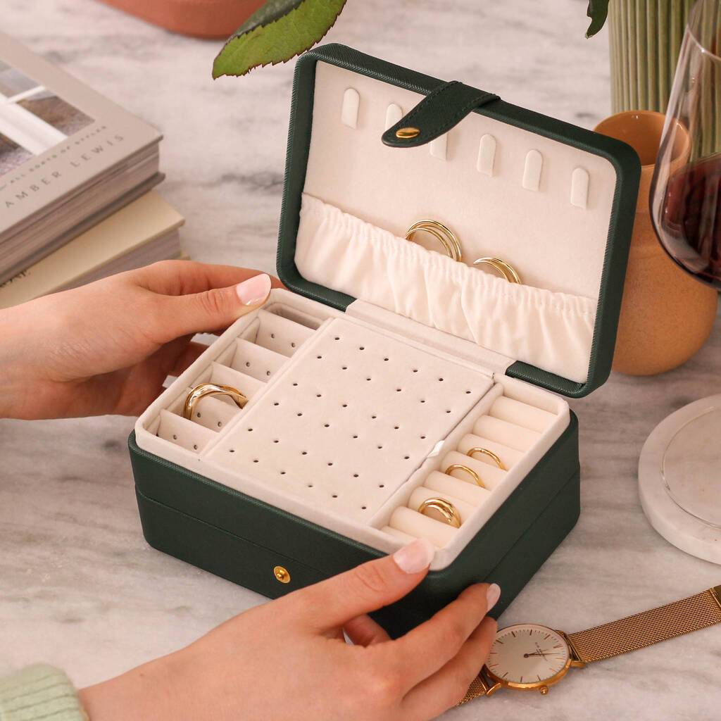 Personalised Large Jewellery Box Organiser Travel Gift
