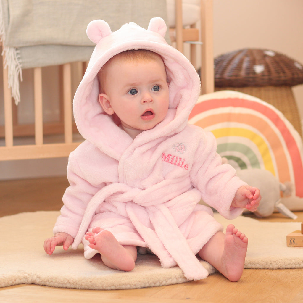 Personalised Baby Dressing Gown Gift For Little Girl