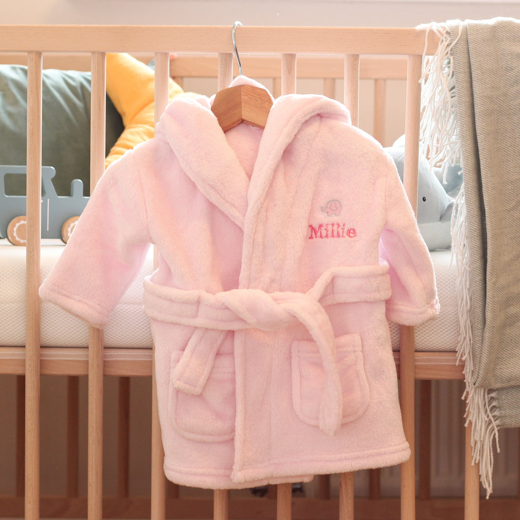 Personalised Baby Dressing Gown Gift For Little Girl
