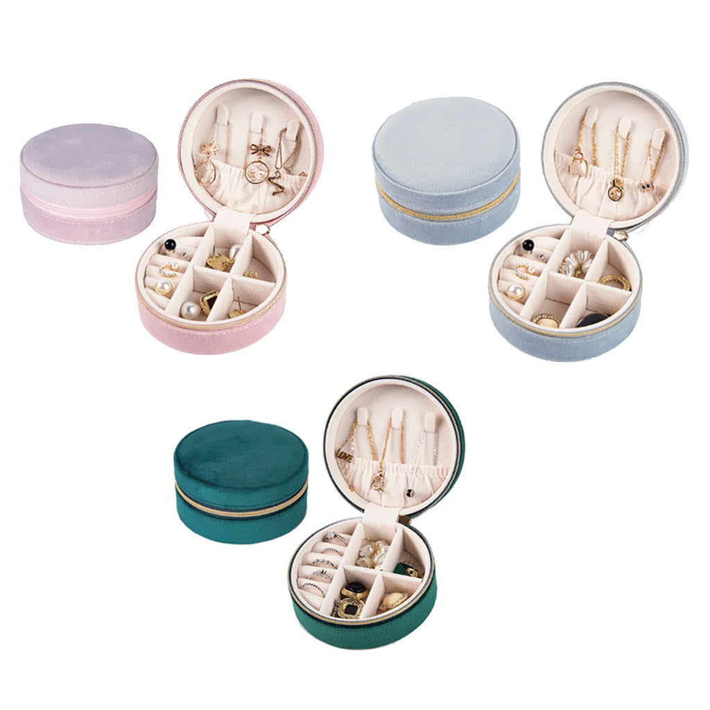 Personalised Initials Velvet Jewellery Box Travel Gift For Her Or For Home