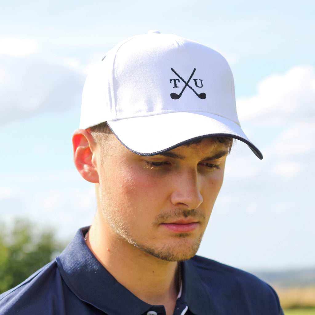 Personalised Golf Clubs Cap Hat Gift For Him