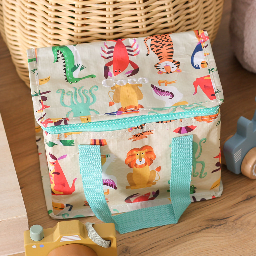 Personalised Animals Lunch Bag Gift For Back To School