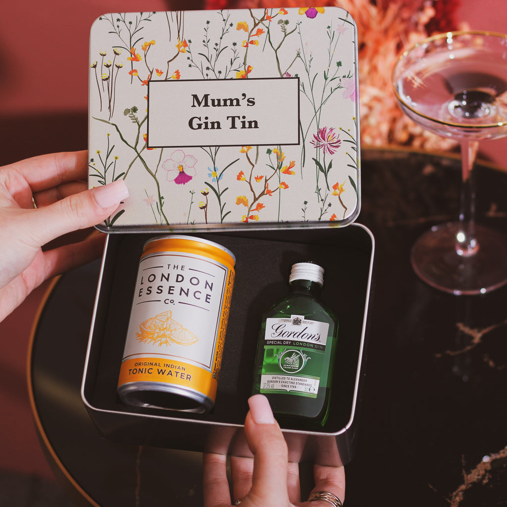 Personalised Floral Mother's Day Gin Tin Gift For Her