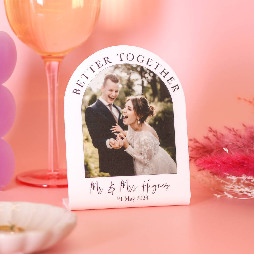 Personalised Mr And Mrs Wedding Photo Frame Gift