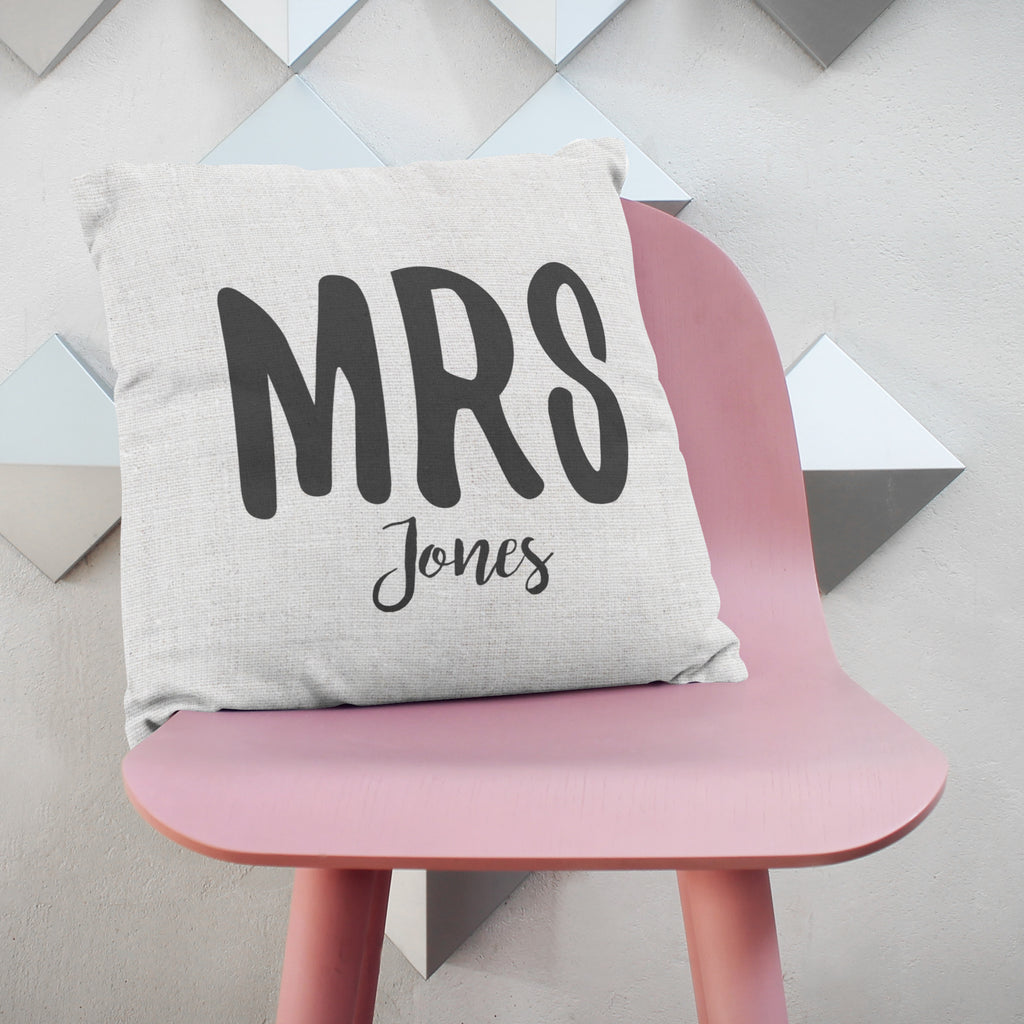 Personalised Mr And Mrs Cushions