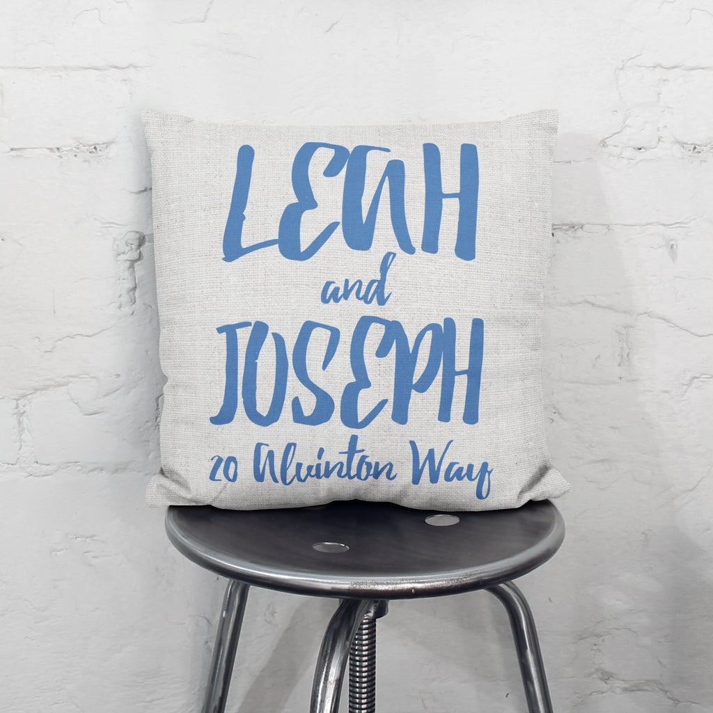 Personalised Couples Names Cushion