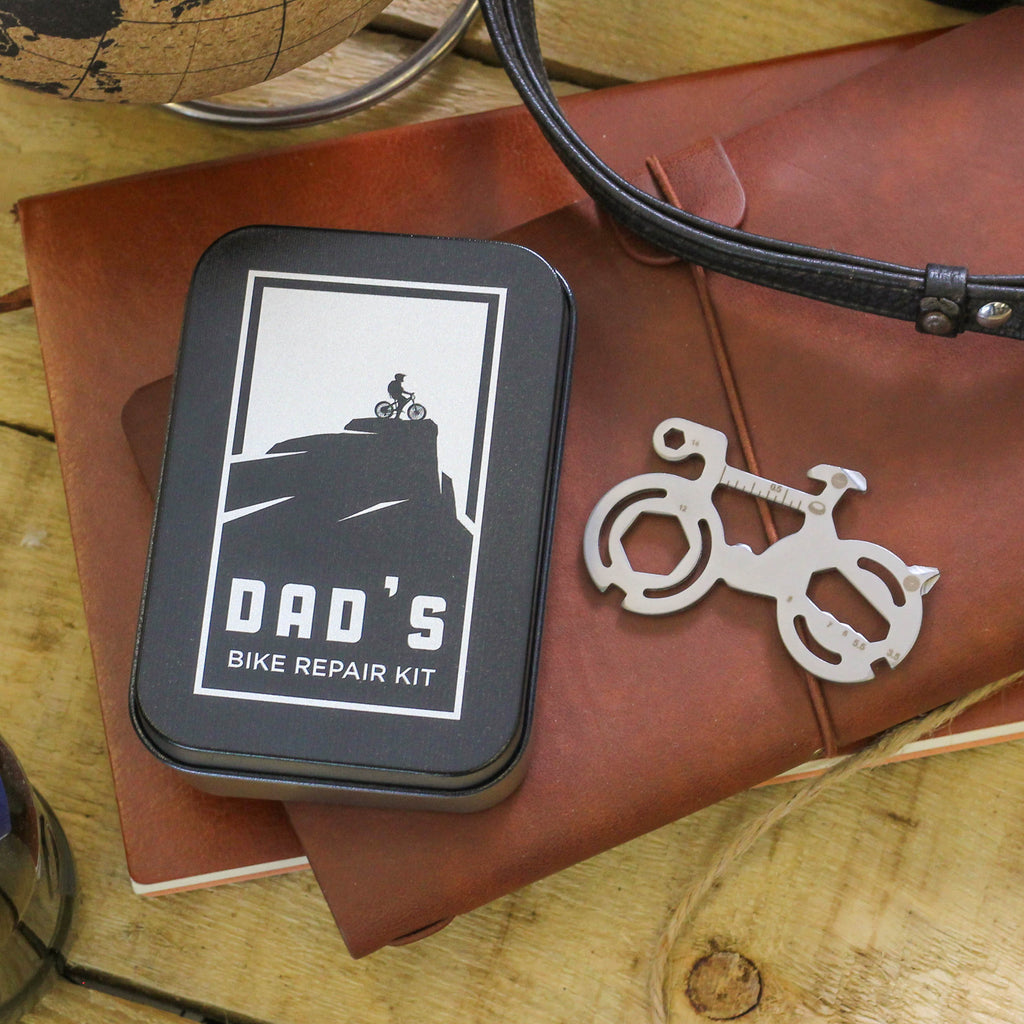 Personalised Dad's Bike Multi Tool Cycling Tin Kit