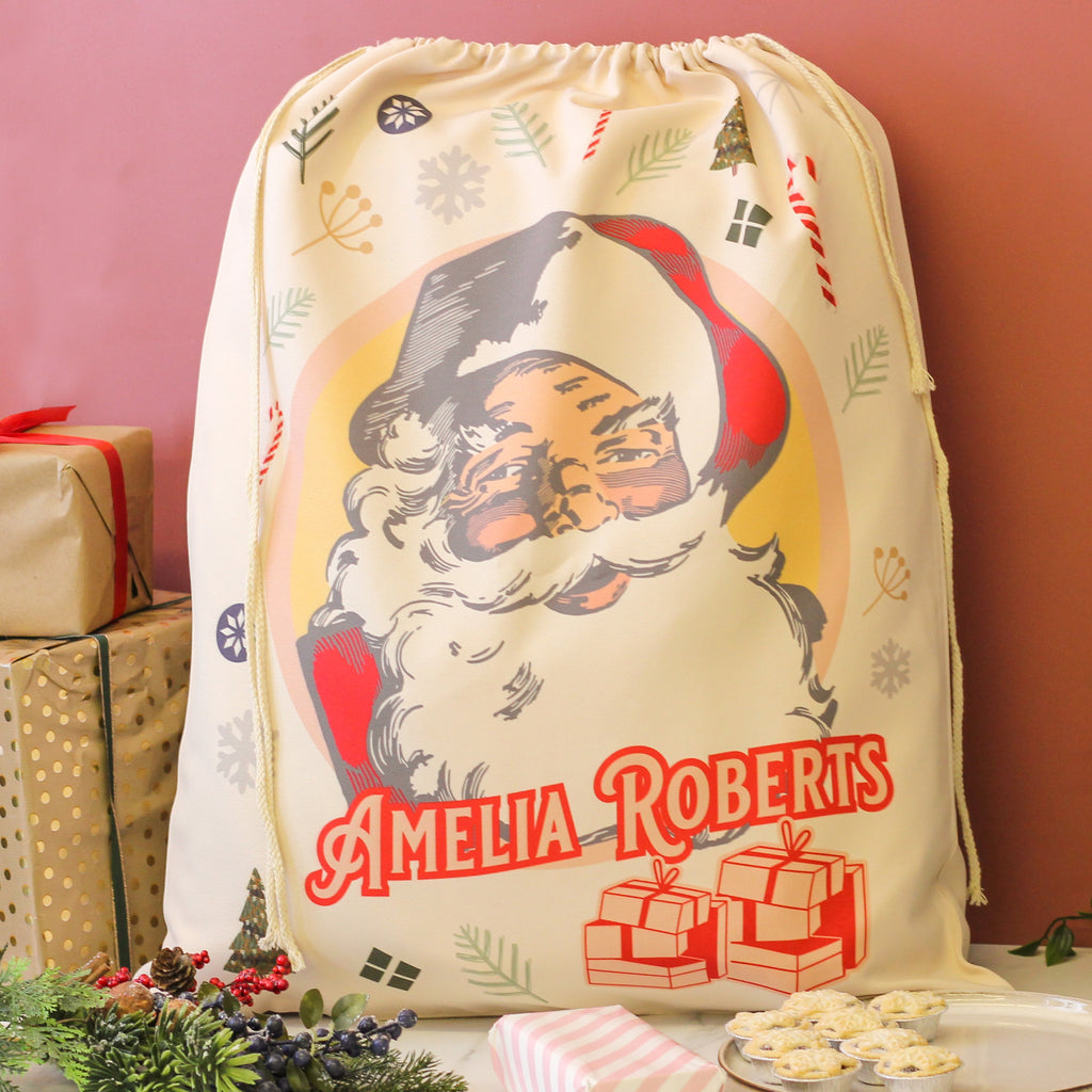 Personalised Santas Sack Christmas Gift For Kids