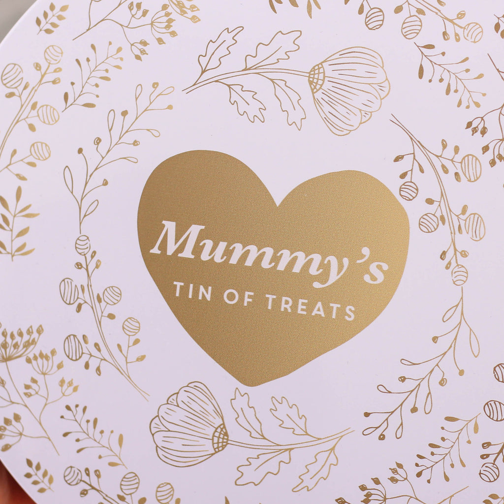 Personalised Gold Floral Cake Baking Tin For Mum
