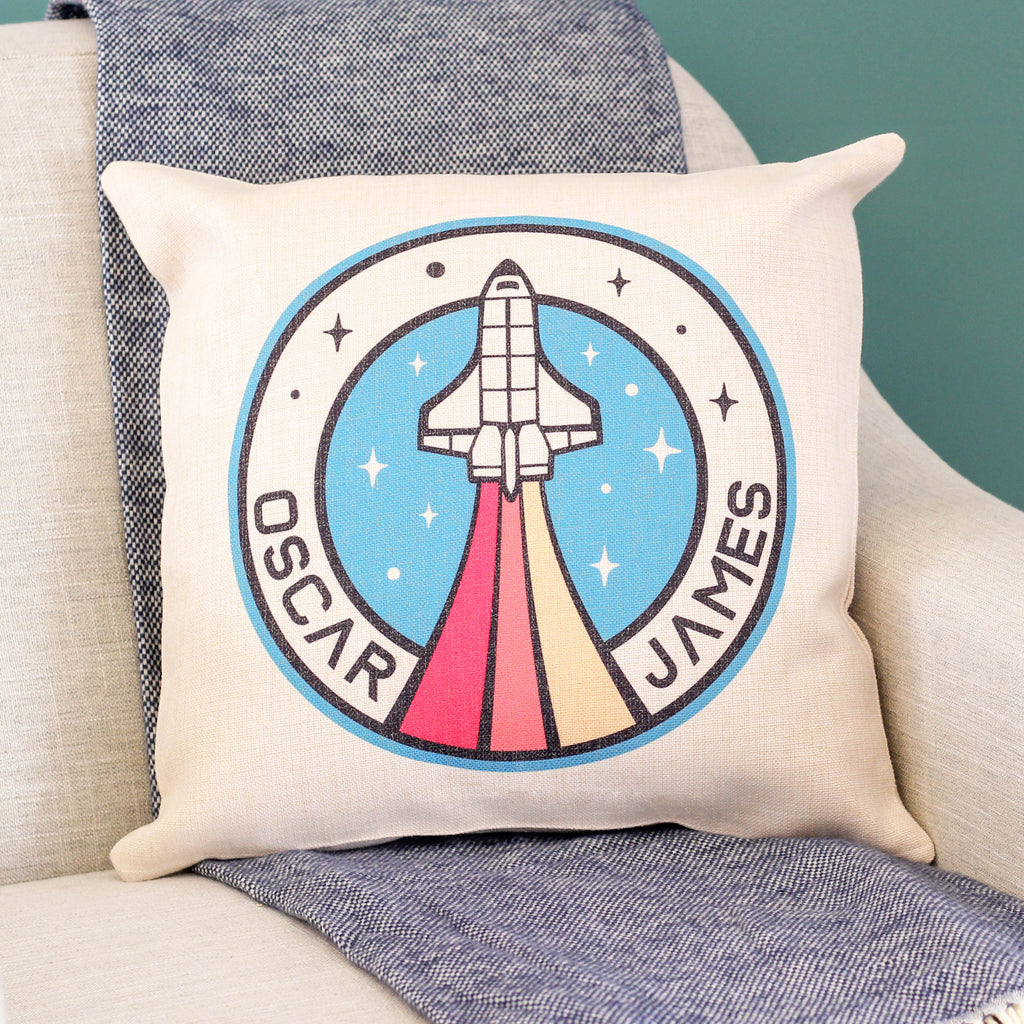 Personalised Astronaut Cushion Kids Room Nursery Decor