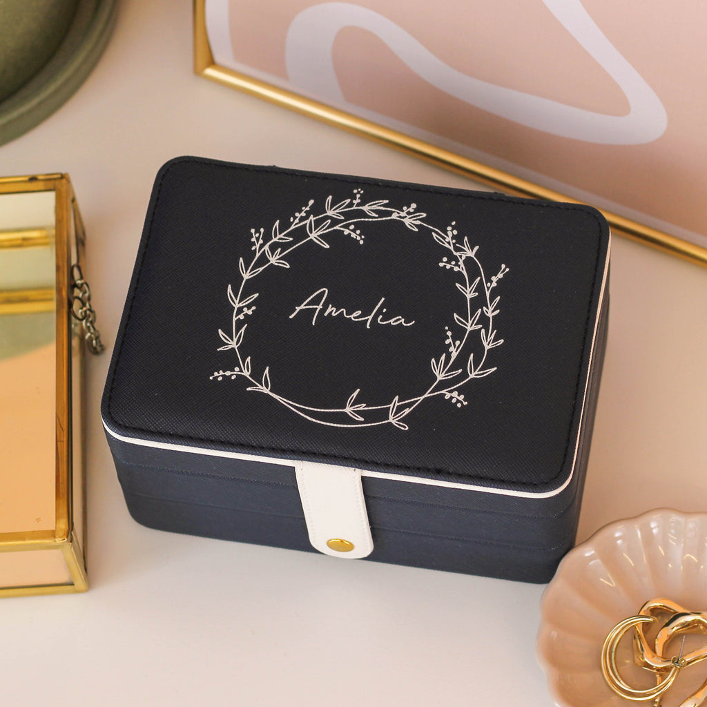 Personalised Wreath Jewellery Box Gift For Her