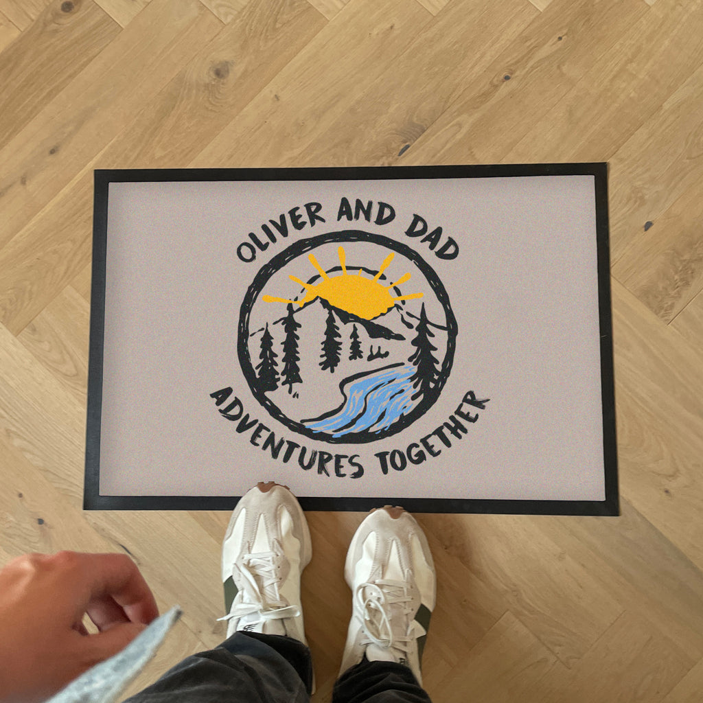 Personalised Adventure Doormat Travel Gift For New Home