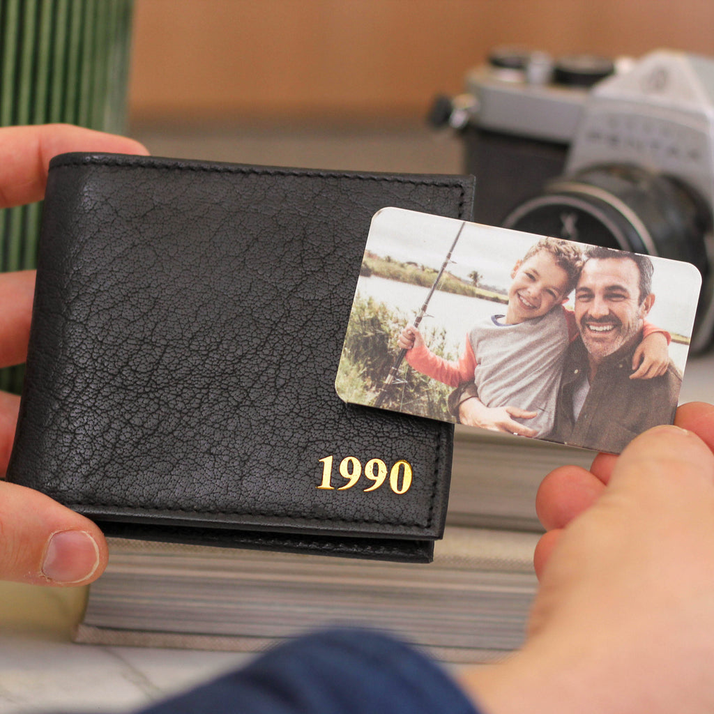Personalised Birth Year Leather Wallet