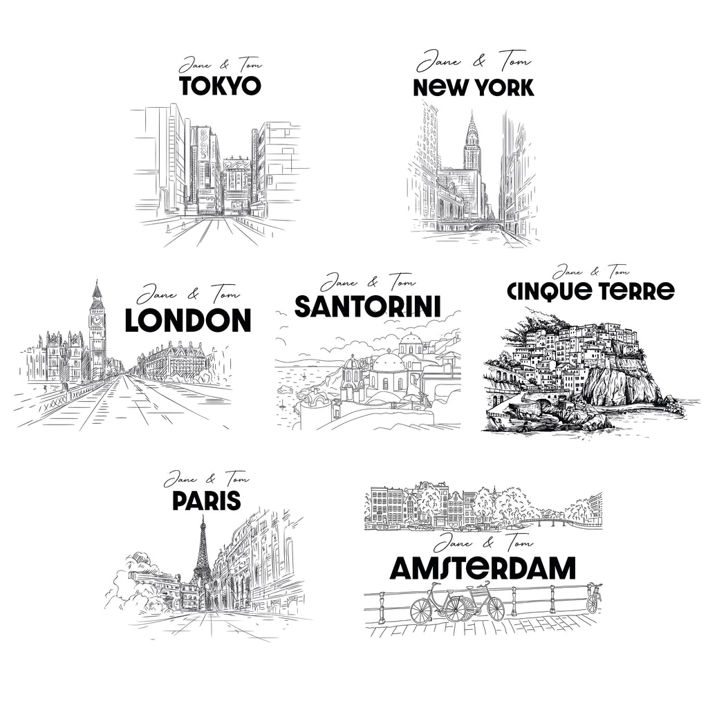 Personalised New York Foiled Travel Print Gift