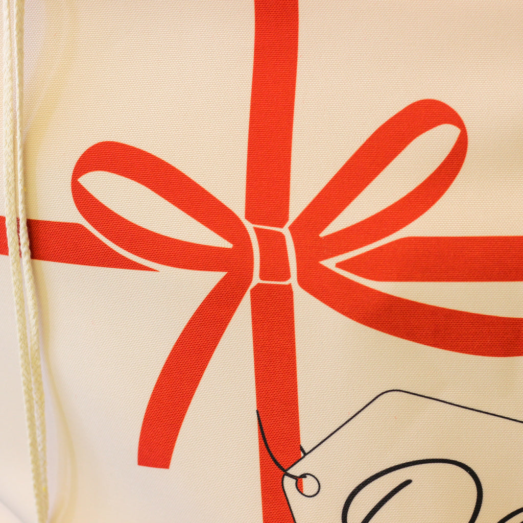 Personalised Wrapping Bow Christmas Santa Sack