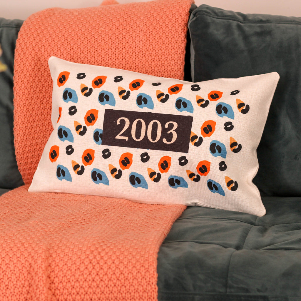 Personalised Colourful Leopard Print Cushion For Home