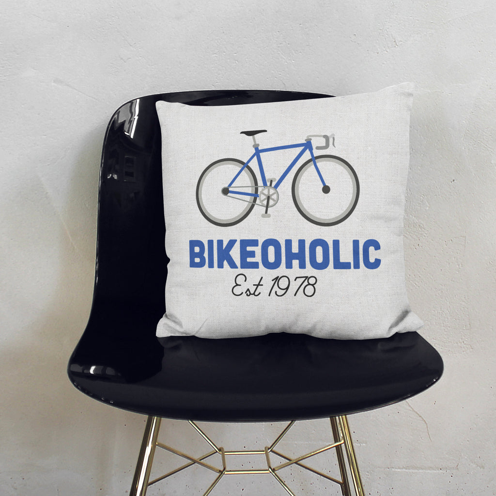 Personalised Bikeoholic Cushion
