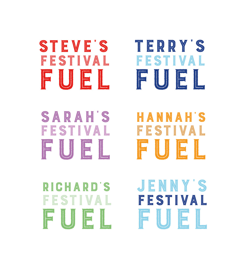 Personalised Festival Fuel Enamel Mug