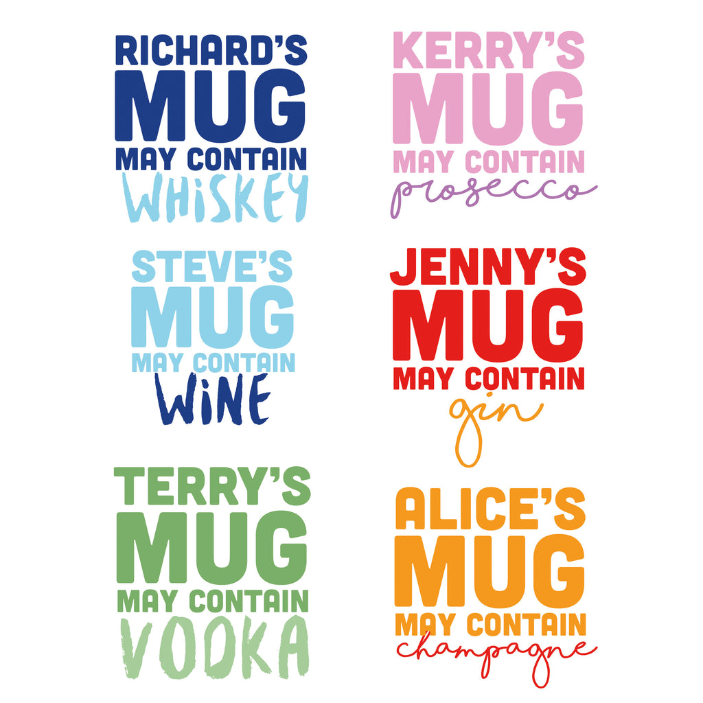 Personalised May Contain Mug